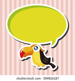 bird cartoon theme elements