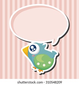 bird cartoon theme elements