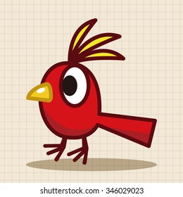bird cartoon theme elements