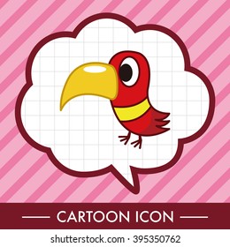 bird cartoon theme elements