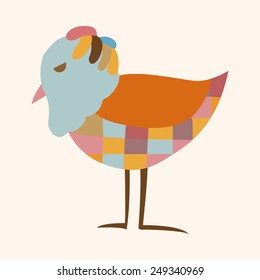bird cartoon theme elements vector,eps