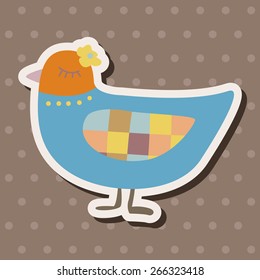 bird cartoon theme elements vector,eps