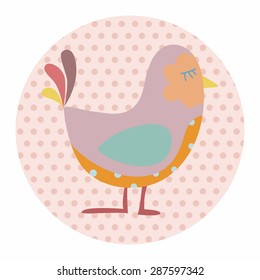 bird cartoon theme elements vector,eps