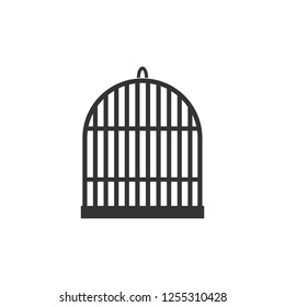 Bird cell. Icon Flat
