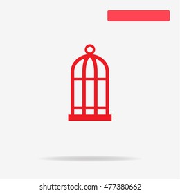 Bird cell icon. Vector concept illustration for design.