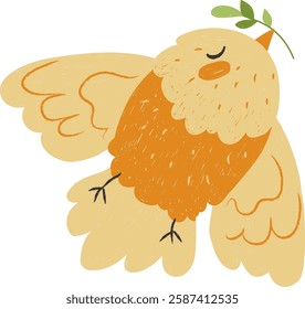 bird, bird character, flying bird, dove, chick