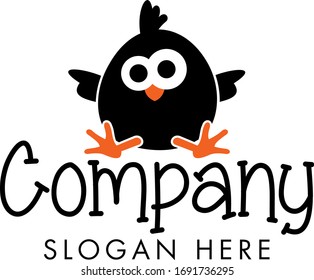 Bird, Chick, Cute Logo Design