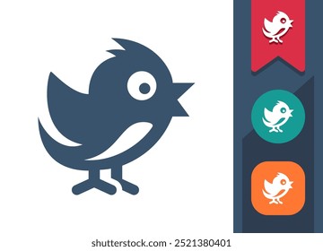 Bird, Chirp, Tweet Icon. Professional, pixel perfect icon. EPS 10 format.