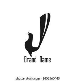 bird chirp vector design logo