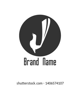 bird chirp vector design logo