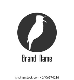 bird chirp vector design logo