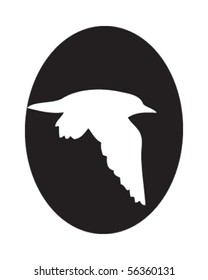 Bird circle black