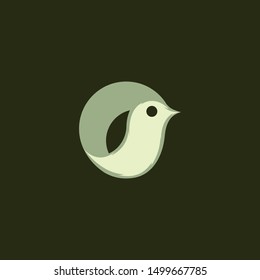 Bird Circle Creative Illustration Modern Logo
