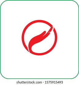 Bird in circle .Falcon Hawk bird stylish Logotype concept icon Luxury emblem concept icon.