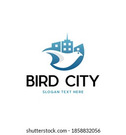 Bird City Fly Modern Commercial Business Creative Logo