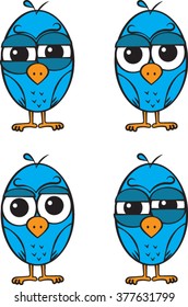 Bird Clip Art - Vector Illustration