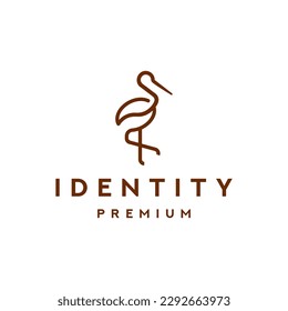 Bird Coffee Logo Vector Icon Illustration