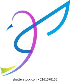 bird color  logo vector design