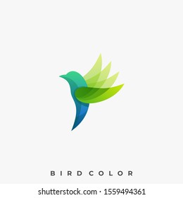 Bird Colorful Illustration Vector Template, Suitable for Creative Industry, Multimedia, entertainment, Educations, Shop, and any related business