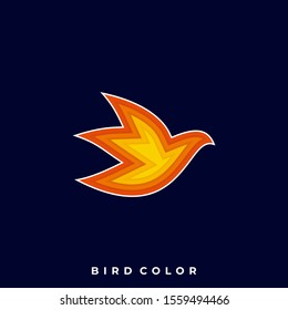Bird Colorful Illustration Vector Template, Suitable for Creative Industry, Multimedia, entertainment, Educations, Shop, and any related business