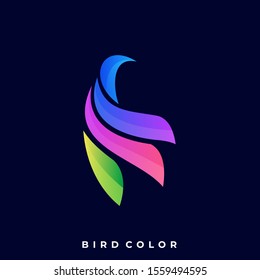 Bird Colorful Illustration Vector Template, Suitable for Creative Industry, Multimedia, entertainment, Educations, Shop, and any related business