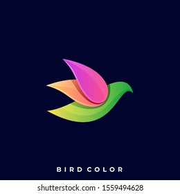 Bird Colorful Illustration Vector Template, Suitable for Creative Industry, Multimedia, entertainment, Educations, Shop, and any related business