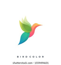 Bird Colorful Illustration Vector Template, Suitable for Creative Industry, Multimedia, entertainment, Educations, Shop, and any related business