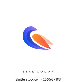 Bird Colorful Illustration Vector Template, Suitable for Creative Industry, Multimedia, entertainment, Educations, Shop, and any related business