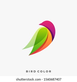 Bird Colorful Illustration Vector Template, Suitable for Creative Industry, Multimedia, entertainment, Educations, Shop, and any related business