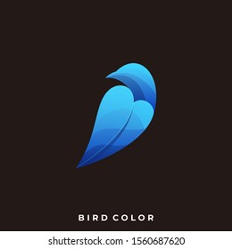 Bird Colorful Illustration Vector Template, Suitable for Creative Industry, Multimedia, entertainment, Educations, Shop, and any related business