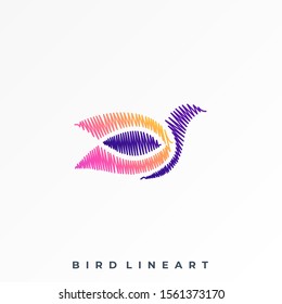 Bird Colorful Illustration Vector Template, Suitable for Creative Industry, Multimedia, entertainment, Educations, Shop, and any related business