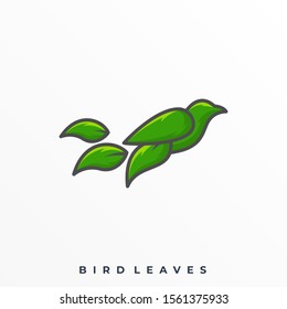 Bird Colorful Illustration Vector Template, Suitable for Creative Industry, Multimedia, entertainment, Educations, Shop, and any related business
