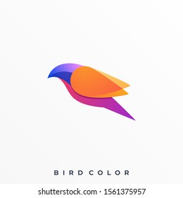 Bird Colorful Illustration Vector Template, Suitable for Creative Industry, Multimedia, entertainment, Educations, Shop, and any related business