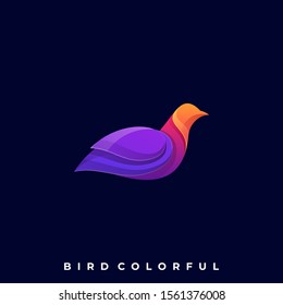 Bird Colorful Illustration Vector Template, Suitable for Creative Industry, Multimedia, entertainment, Educations, Shop, and any related business
