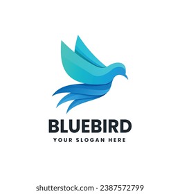 Bird colorful logo vector icon illustration