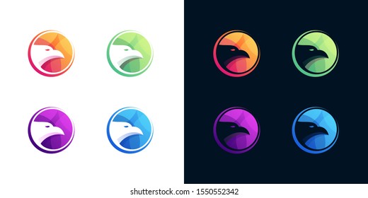 Bird colorful vector design template