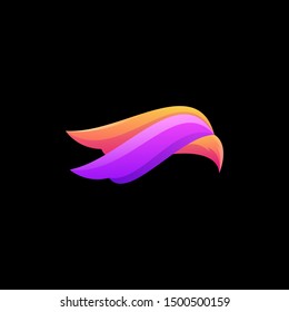 bird colorfull logo design vector illustration