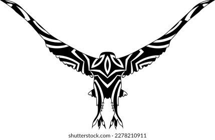 Bird coloring book for adults vector illustration. 