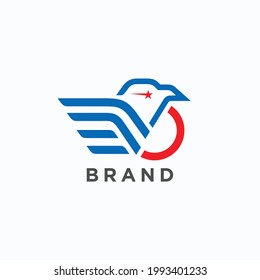 Bird concept logo design for brand