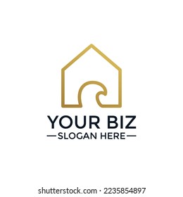 Bird Concept Real estate logo design template for various business or company