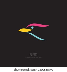bird corporate logo. bird icon design. vector illustration