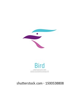 bird corporate logo. bird icon design. vector illustration