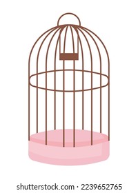 bird crate pet icon isolated