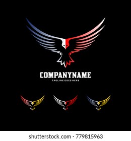 Bird Creative Logo - Eagle...wk Wings Icon Template
