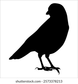 Bird Crow Silhouette Vector illustration