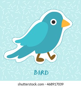 Bird : Cute Animal Set :  Vector Illustration