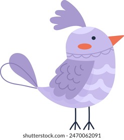 Bird Cute Cartoon Vector Illustration