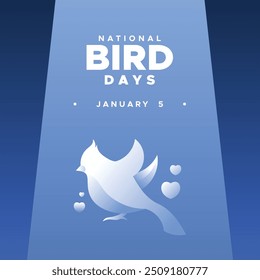 Bird Day Illustration Design Vector Template