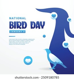 Bird Day Illustration Design Vector