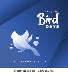 Bird Day Illustration Design Vector Template